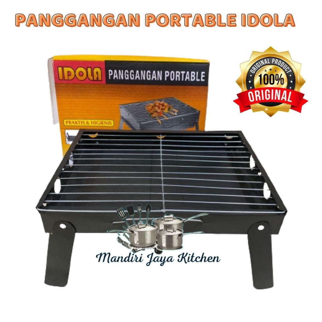 Panggangan Portable IDOLA/Alat Bakar Arang Lipat