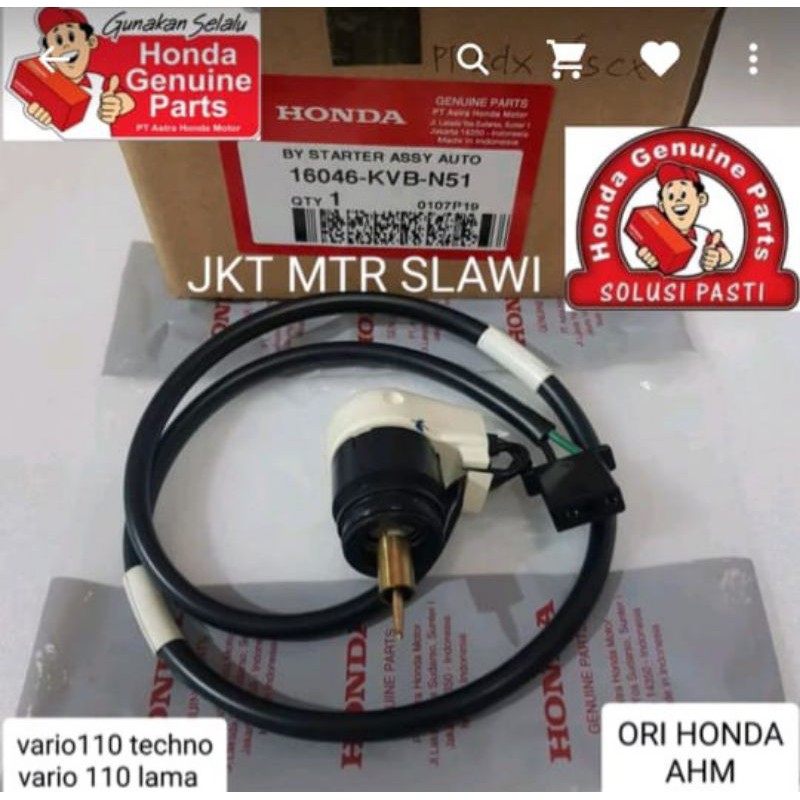 16046-KVB-N51 cuk otamatis by stater assy auto vario 110 karbu dan vario 110 techno karbu ori honda ahm asli honda