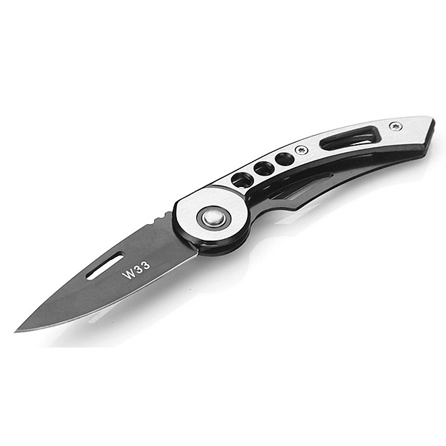 KNIFEZER Pisau Saku Lipat Mini Portable Knife Survival Tool - Silver