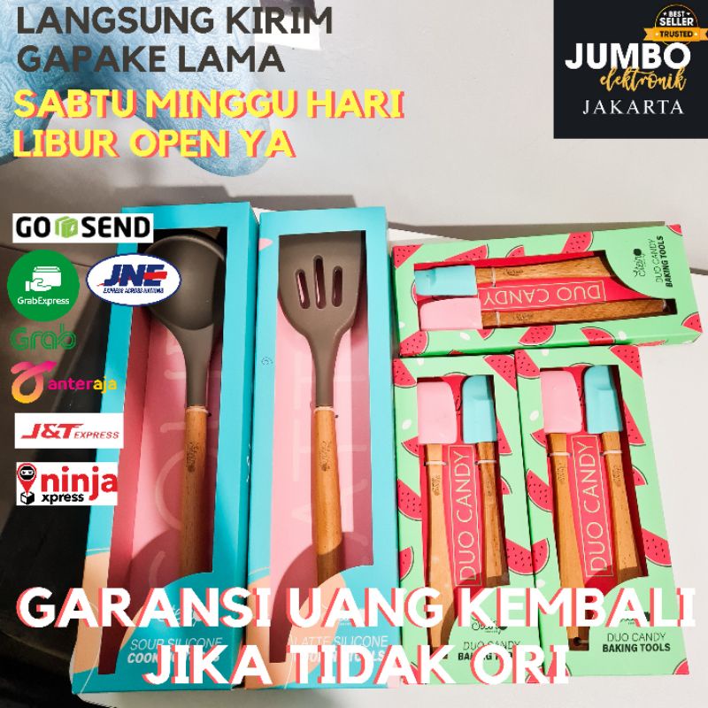 Steincookware Paket Spatula Set Ori / Steincookware Duo Candy Soup Latte Stein cookware Paket Sutil