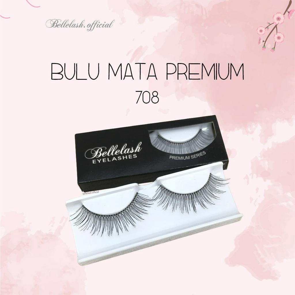 708 Bulu Mata Palsu Handmade Natural False Eyelash Eye Lashes Premium Series