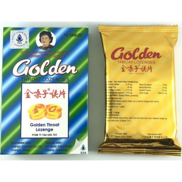 

Golden Throat Lozenges (Permen pelega tenggorokan)