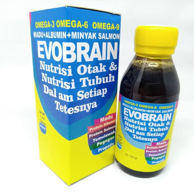 Evobrain / Evo Brain - Madu Albumin Minyak Ikan Salmon Omega 3 6 9