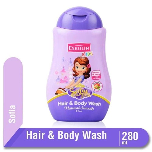 Eskulin Kids Hair and Body Wash Sofia Kemasan 280 mL - Sabun Eskulin Anak - Sabun Princess Sofia - T