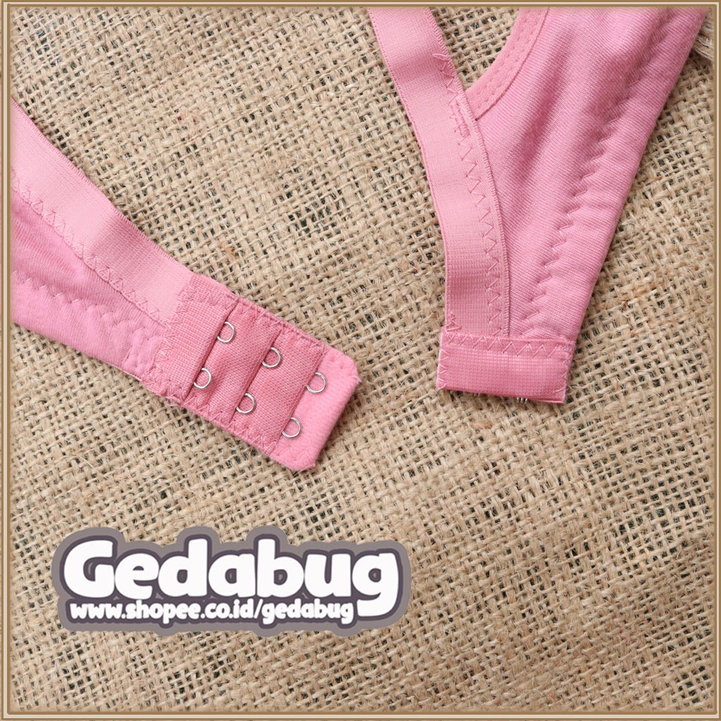 Bra Sport LUTTY K2 | BH wanita busa tipis tanpa kawat Kancing 2 Bisa Pilih Warna  | Gedabug