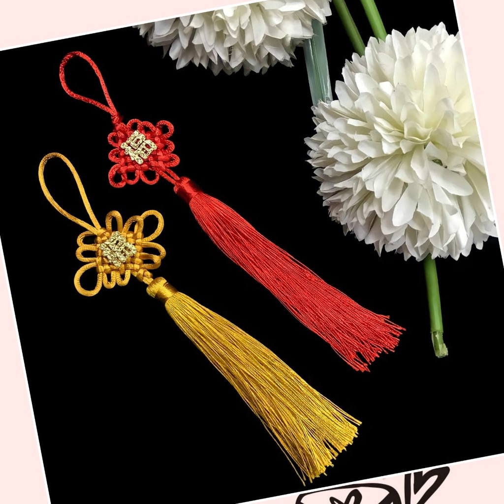 10 PCS HIASAN IMLEK TULISAN FU | FLANEL GLITER TULISAN FUK | SIMBOL KEBERUNTUNGAN | TULISAN CINA