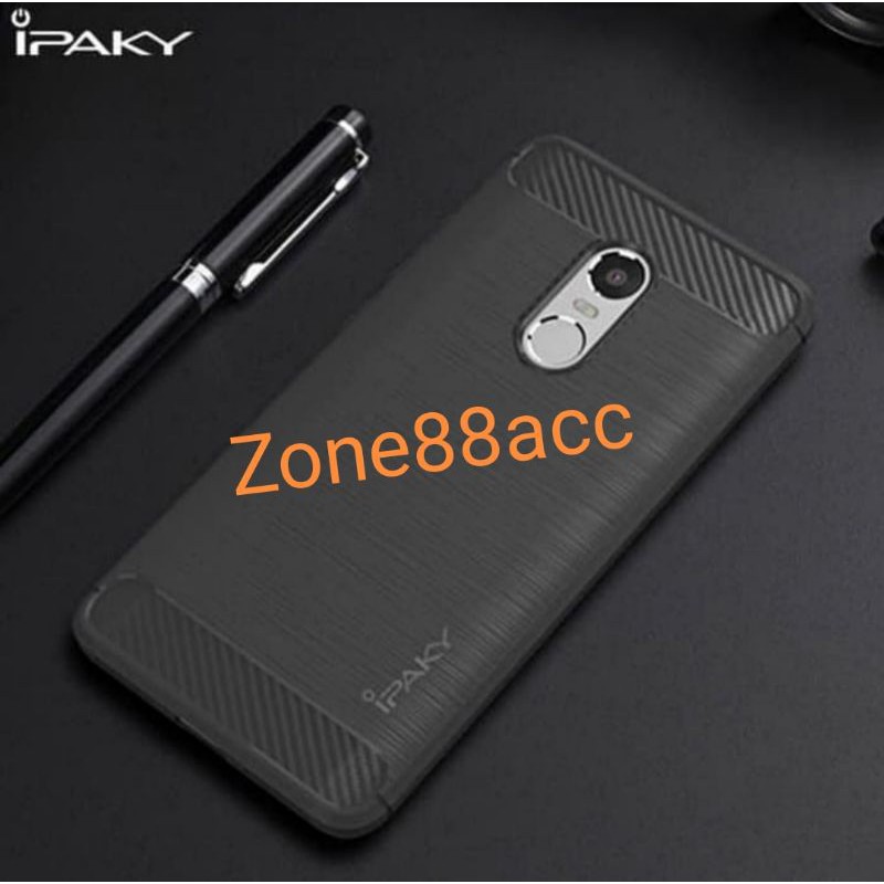 Silicon Case Redmi Note 4 Note 4X Softcase iPAKY Carbon Casing Cover TPU