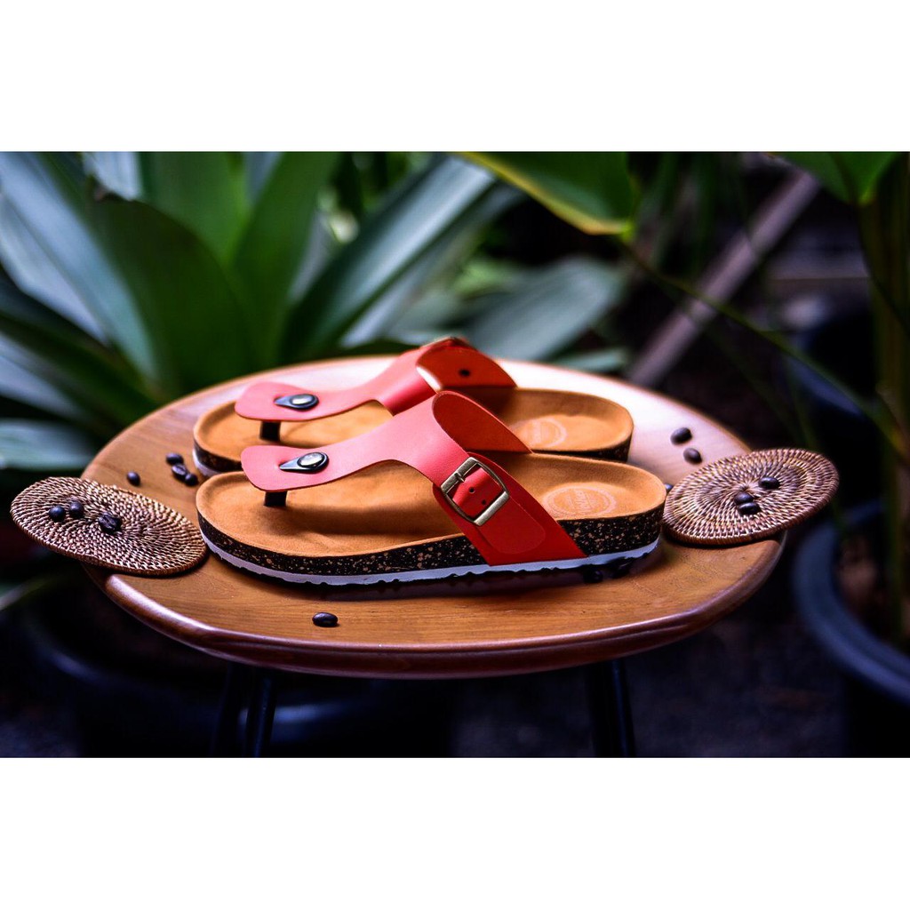 SANDAL KASUAL WANITA / PRIA VOLKERFOOTWEAR ART ROBBIN ORANGE