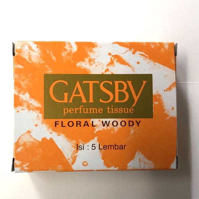 GATSBY Perfume Tissue Floral Woody Isi 5 Lembar