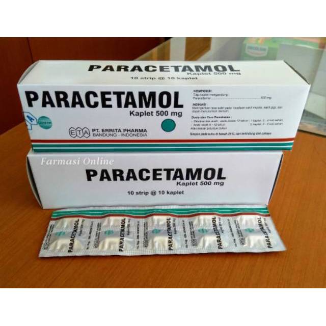 Paracetamol 500 mg Errita, Mersi, PIM, Nova, Promed Box 100 Tablet Shopee Indonesia