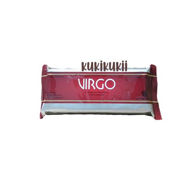 Coklat Batang VIRGO dark compound block blok 250gr 250 gr ...