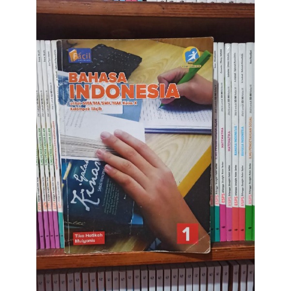 BUKU BEKAS BAHASA INDONESIA KELAS 1 10 X SMA FACIL GRAFINDO KURIKULUM 2013