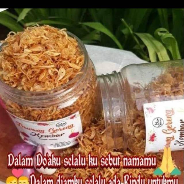

Bawang goreng asli brebes tanpa campuran tepung