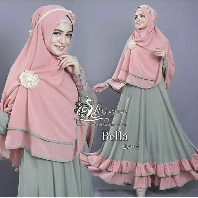 BELLA SYARI 2 hijab maxi dress gamis bela