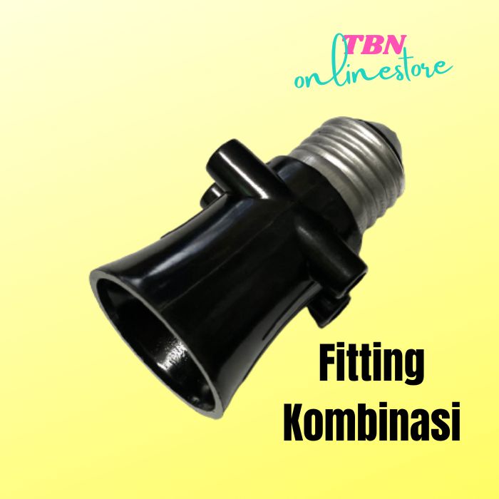 Fitting Lampu Gantung Kombinasi Kingsun 1128 Hitam &amp; Putih