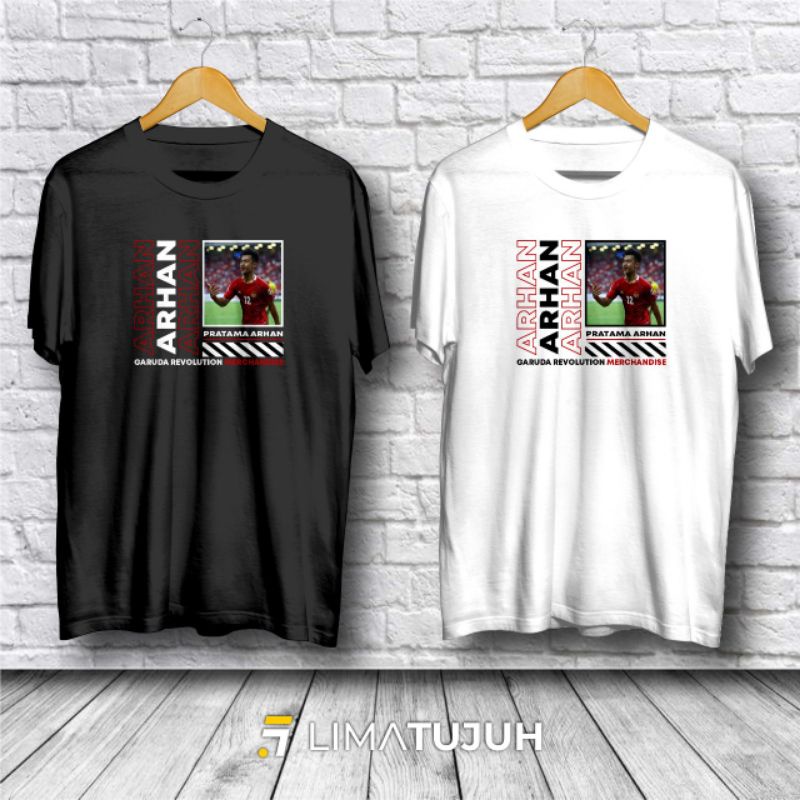 Kaos Baju Pratama Arhan Streetwear Kaos Distro Pria Wanita Tshirt Bahan Premium 30s (ICS)
