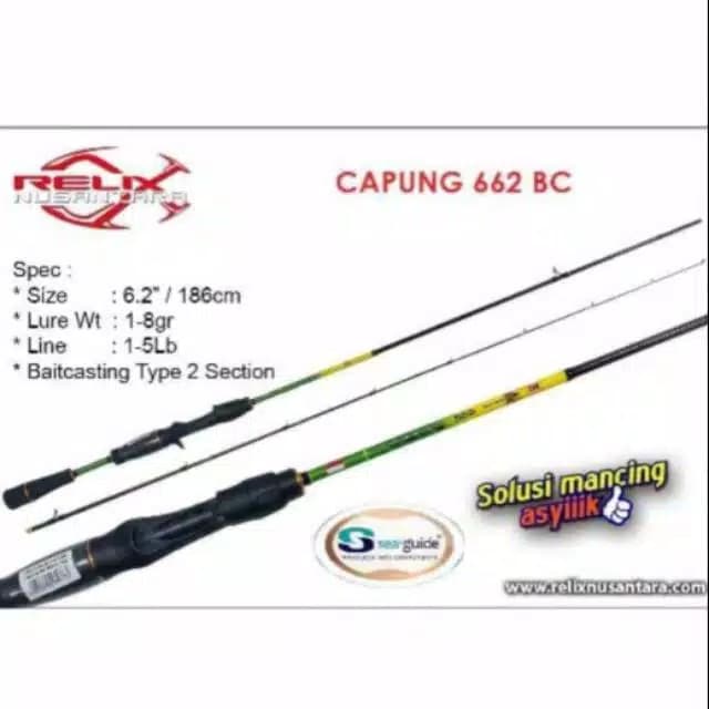 Joran Capung BC 662 UL Relix Nusantara Line 1-5 lb