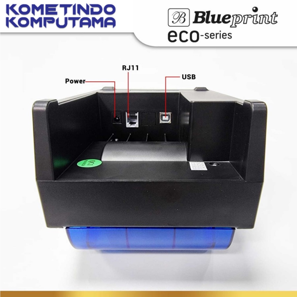 ECO58D DESKTOP Printer Bluetooth Thermal Kasir Blueprint USB + BT + RJ11 ECO 58D