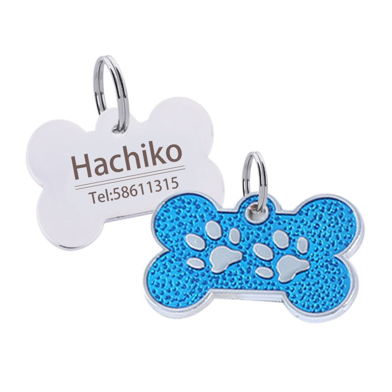 Liontin Kalung Anjing / Kucing Bahan Stainless Steel