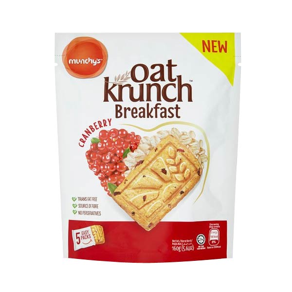 

OAT KRUNCH BREAKFAST CRANBERRY 160 GR