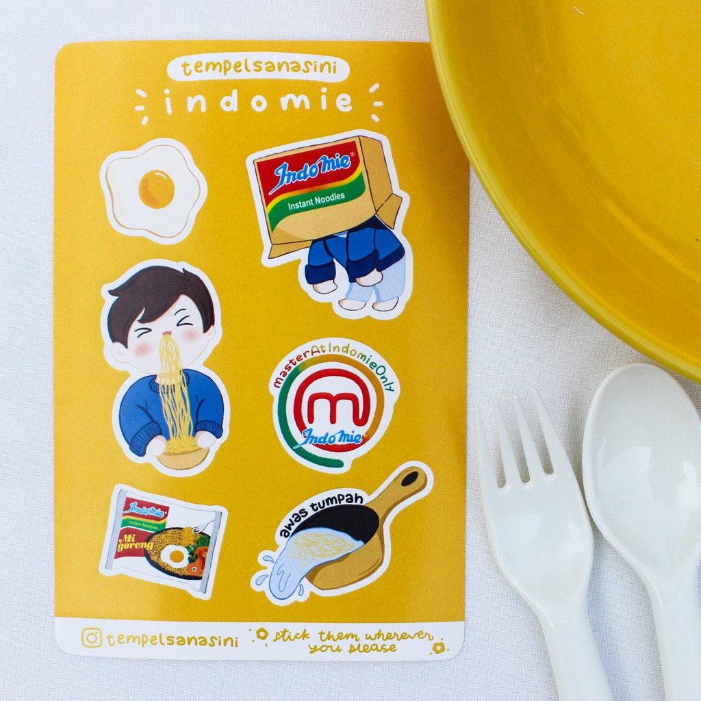 

sticker sheet || Indomie by tempelsanasini