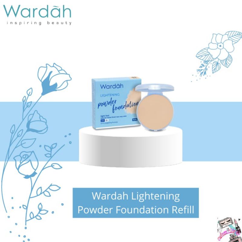 ☃Cutezz_Ching1☃Wardah Refill Lightening Powder Foundation Light Feel