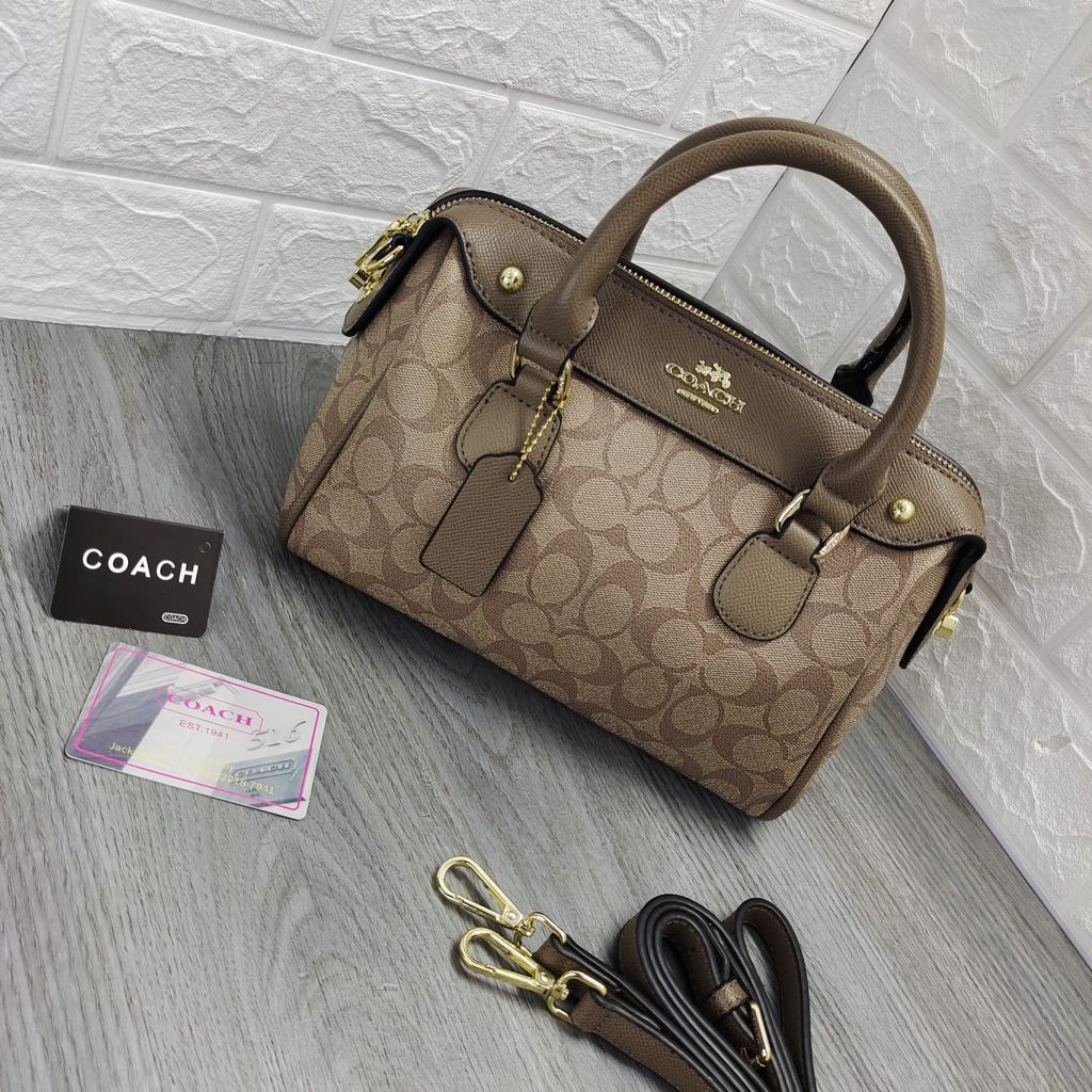 Tas Speedy Bennet Co*ch coa Wanita Cewek Cewe Perempuan Selempang Sling Bahu Shoulder Tote Hand Bag 