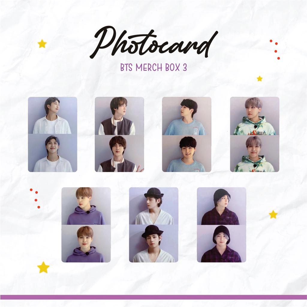 [UNOFFICIAL] Photocard BTS MERCH BOX 3