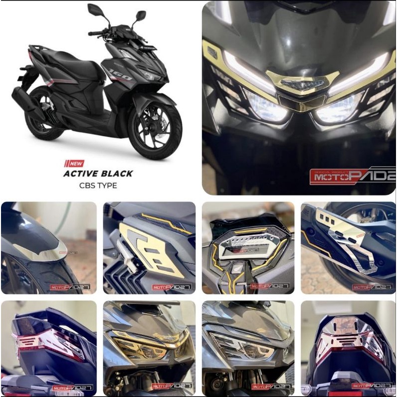 aksesoris honda vario 160 garnish cover body akrilik