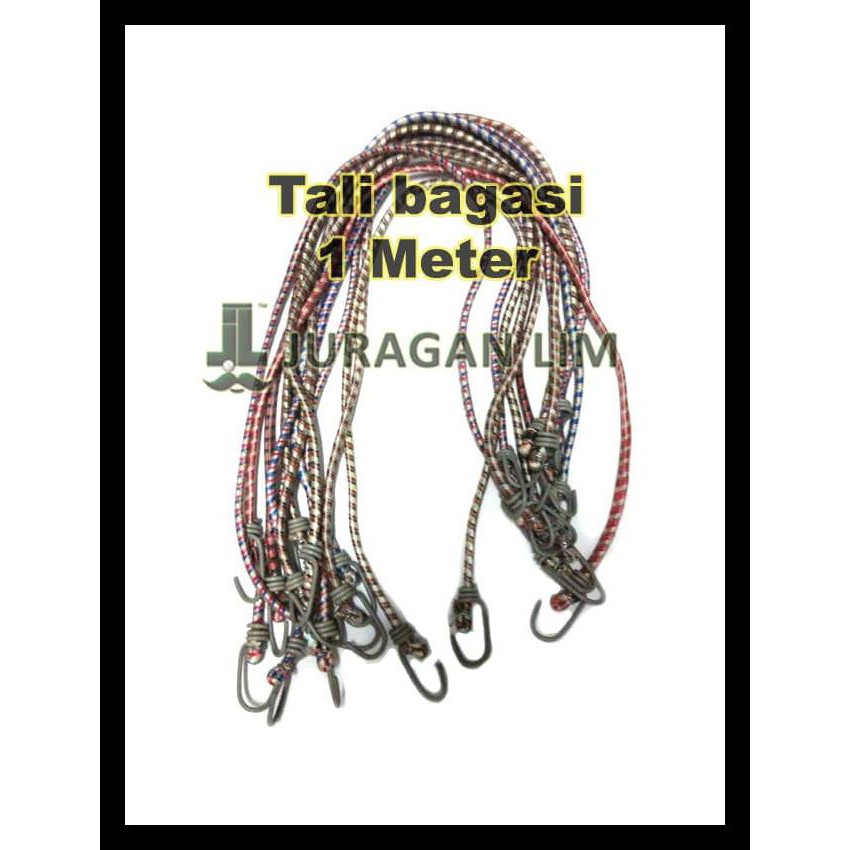 

Big Sale Tali Bagasi Karet Pengikat Barang + Panjang 1 Meter - Warna Acak Bergaransi