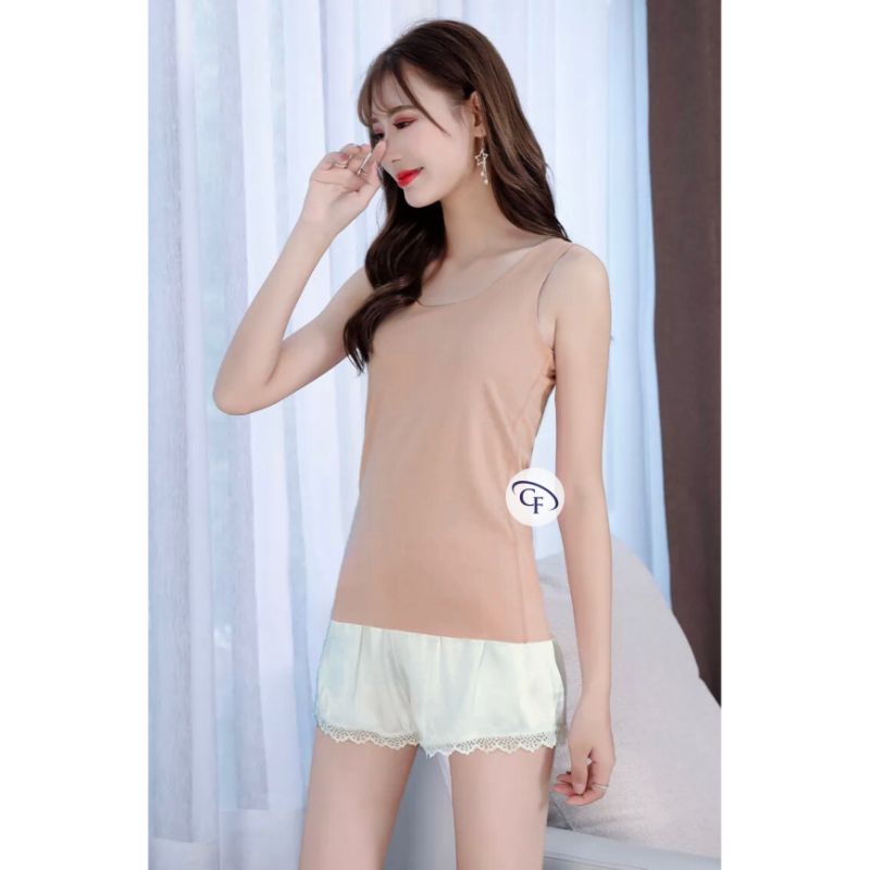 Singlet Wanita Bahan Halus / Tanktop Wanita Tali Lebar