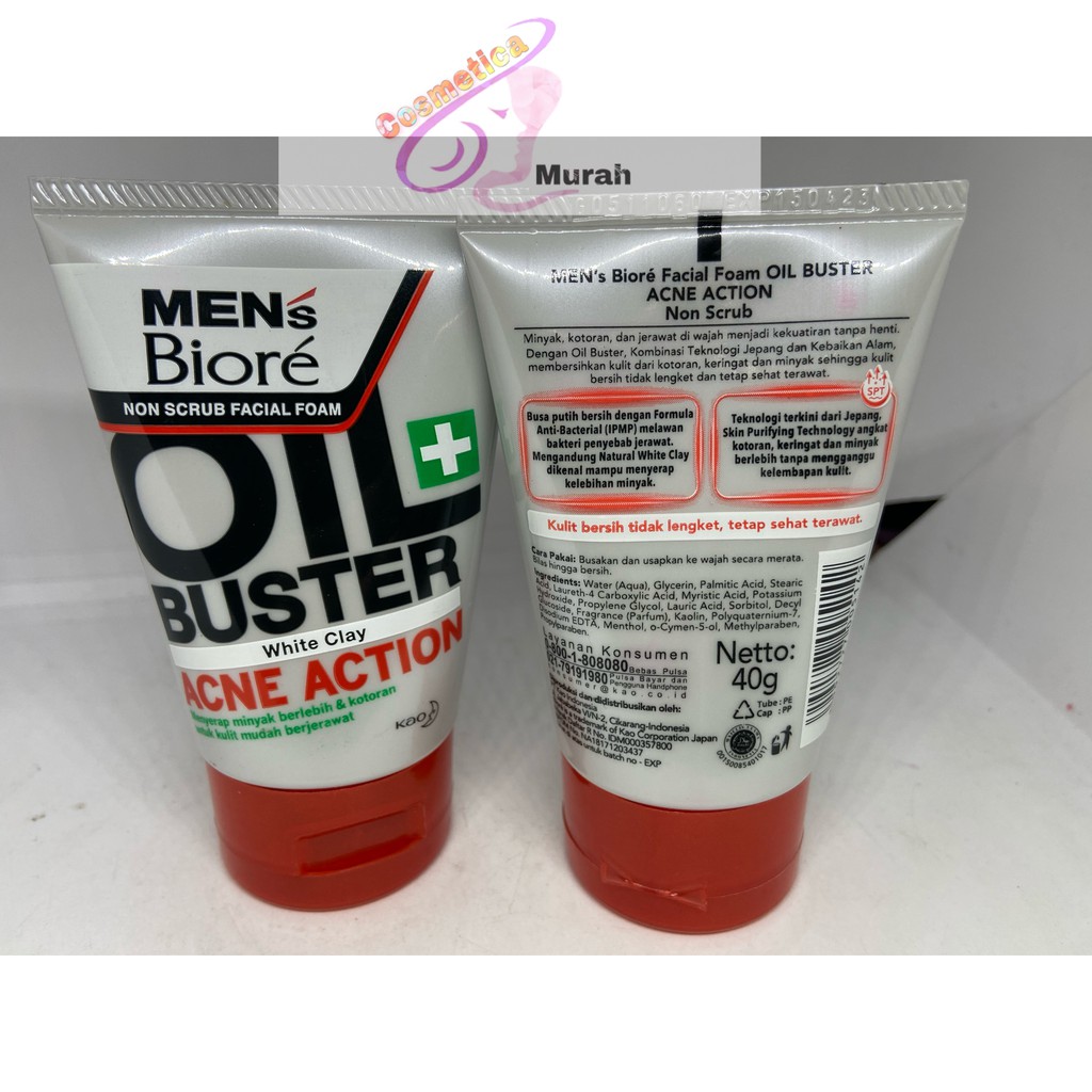 [ 40 gr / kecil ] All seri biore Men face wash 40 gr - biore men Acne skincare 40g - biore men facial white energy - biore facial cool oil Clear 40g