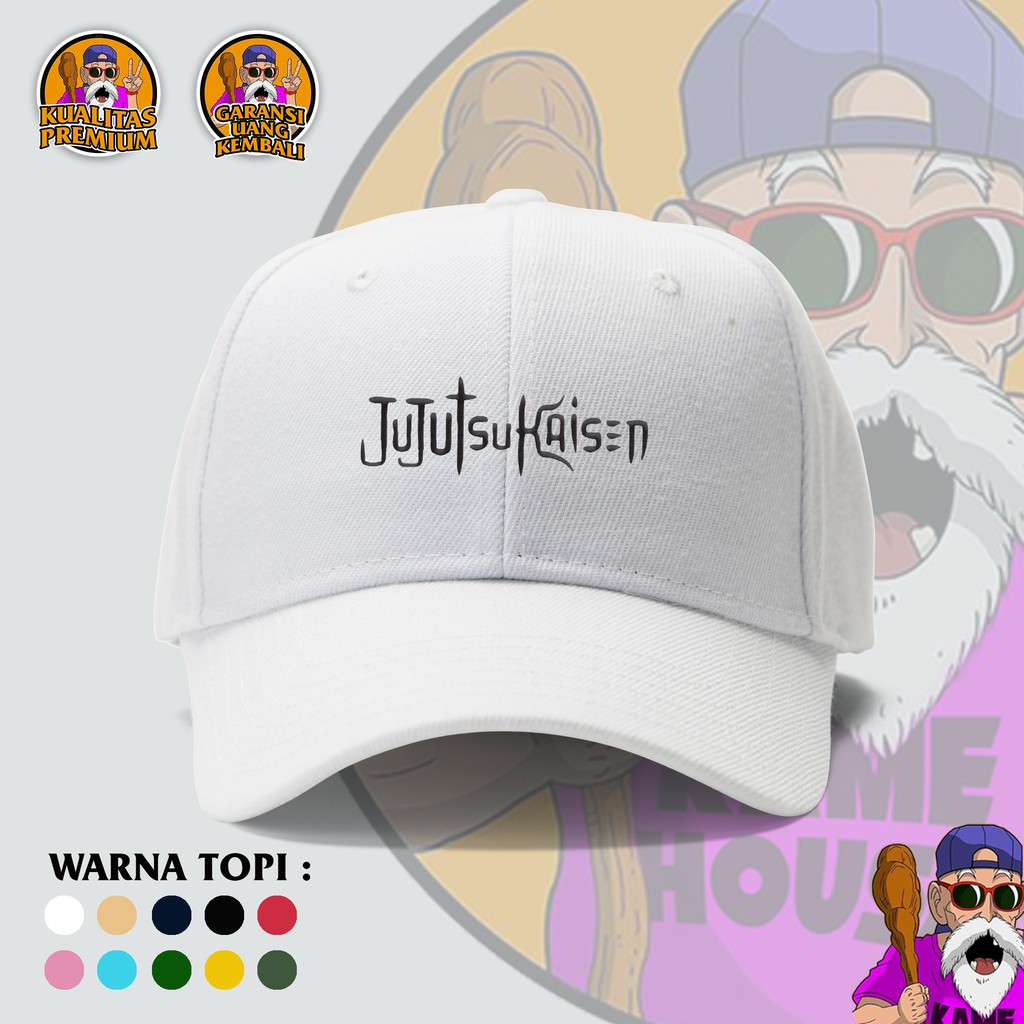 [COD] Topi Anime Jujutsu Kaisen Topi Baseball I BORDIR I (FREE CUSTOM+FREE STIKER)
