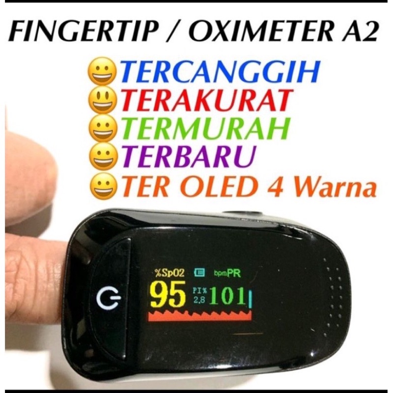 PREMIUM OXYMETER PULSE FINGERTIP / OXYMETER ALAT UKUR SATURASI OKSIGEN DALAM DARAH / OXYMETER A2 / O
