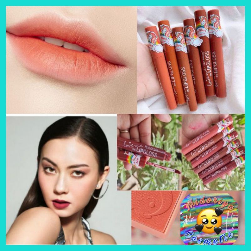 LIPGLOSS LIPSTICK LIPSTIN LIPCREAM LIPTINT LIPEN LIPSTIK/ KISS BEAUTY LOVE ME/ REVLON UNICORN KISS B
