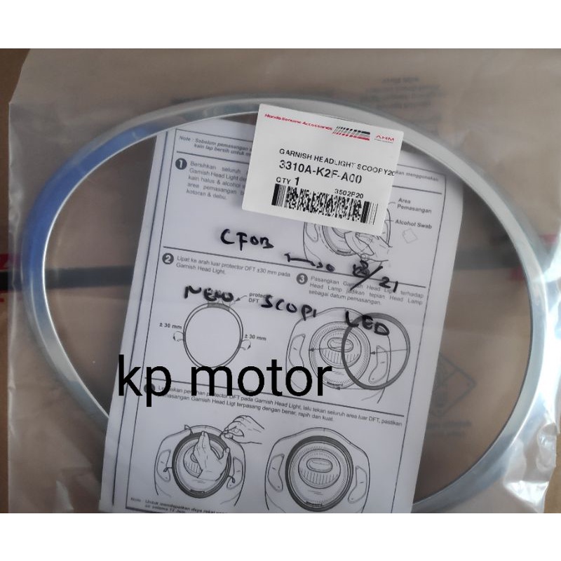 Garnish lampu depan N.Scoopy 2021 ori