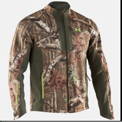 Original Under Armour Softshell Jaket Army Outdoor Gunung Pria Murah