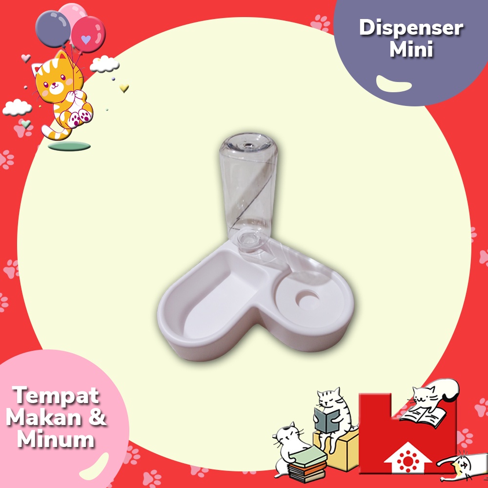 Tempat Makan &amp; Minum Kucing Anjing - Dispenser Mini