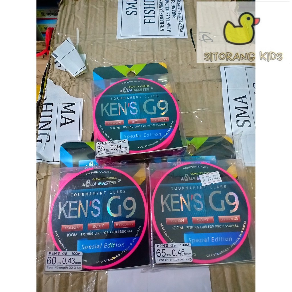 [Promo] Senar Pancing Aqua Master Kens G9 IGFA Standart 100M Kuat