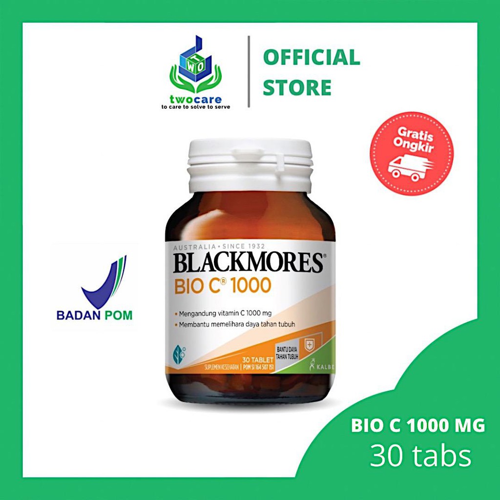 Blackmores Bio C BIO C 1000 mg 30 Caps Suplemen Vitamin C Immunity Daya Tahan Tubuh BPOM Kalbe