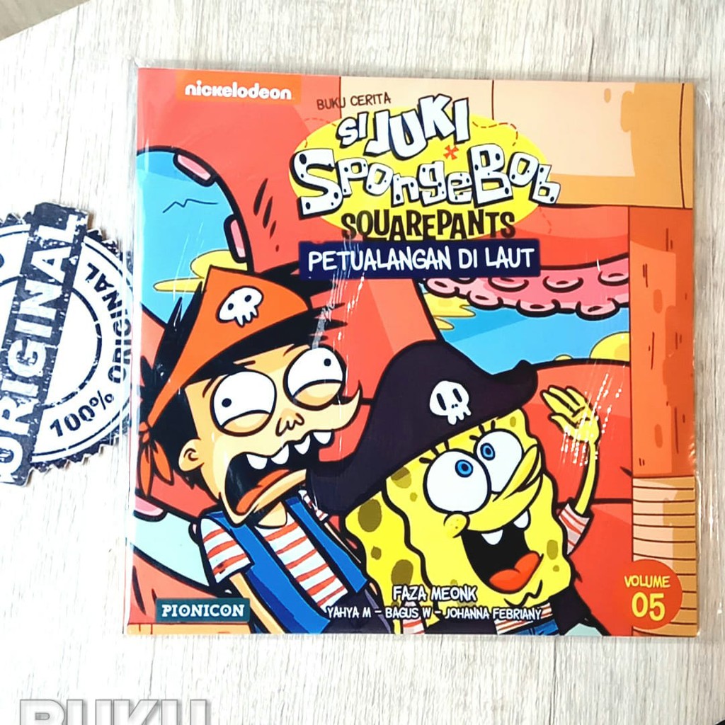 Seri Buku Cerita Si Juki Spongebob Squarepants by Faza Meonk