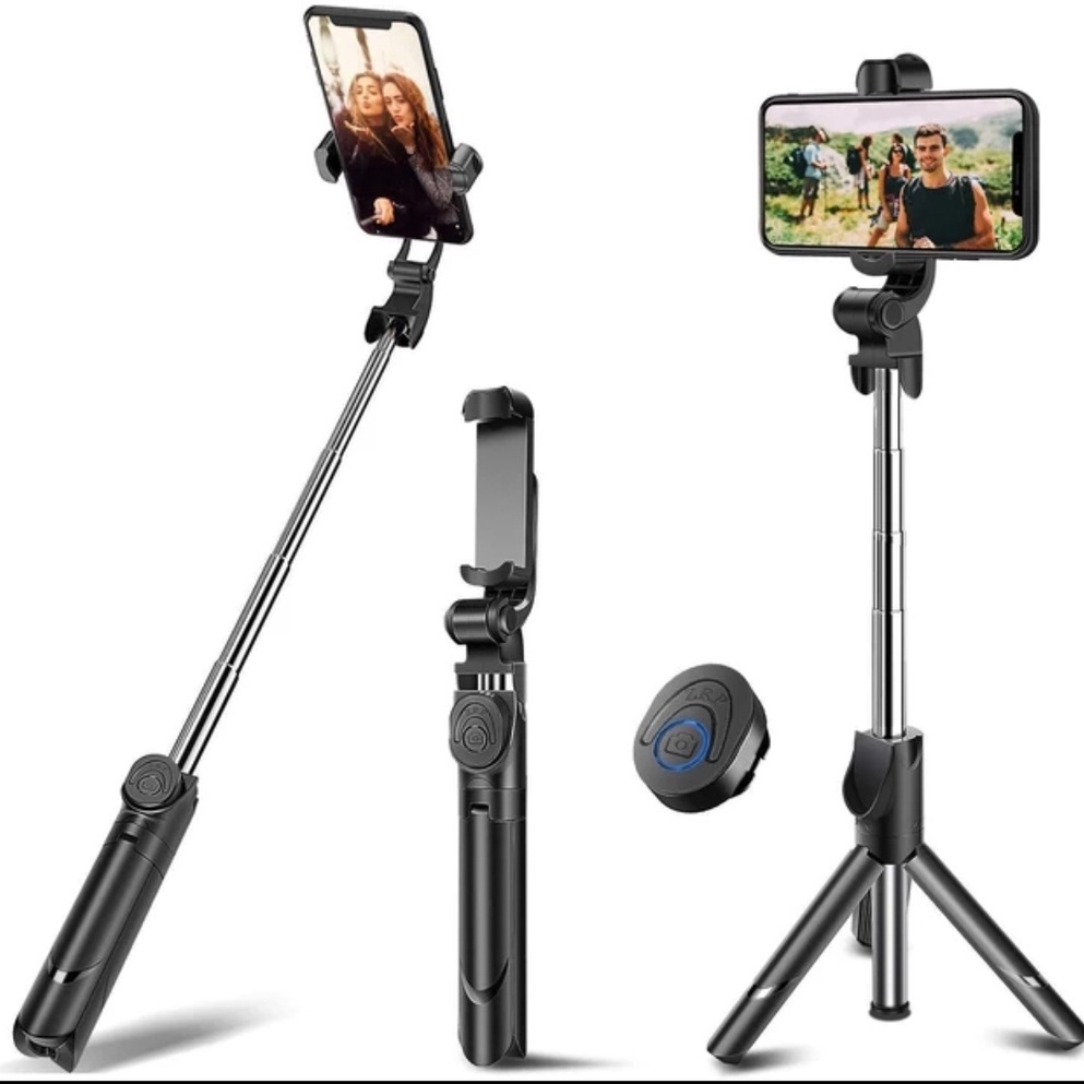 Tongsis Tripod Selfie Stick 3in1 Bluetooth Remote Control