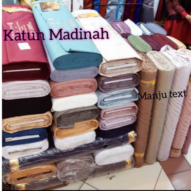 Kain katun Madinah /bahan cotton madinah /katun madinah ORI /bahan kemeja.gamis.celana,dll TERMURAH