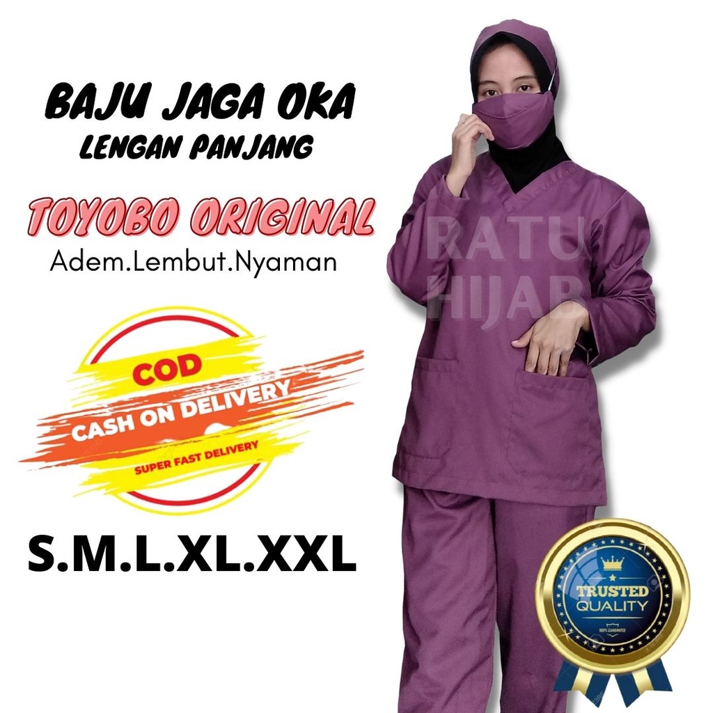 Baju OK OKA Lengan Panjang Dokter Petugas medis Perawat Jaga Toyobo Original Premium