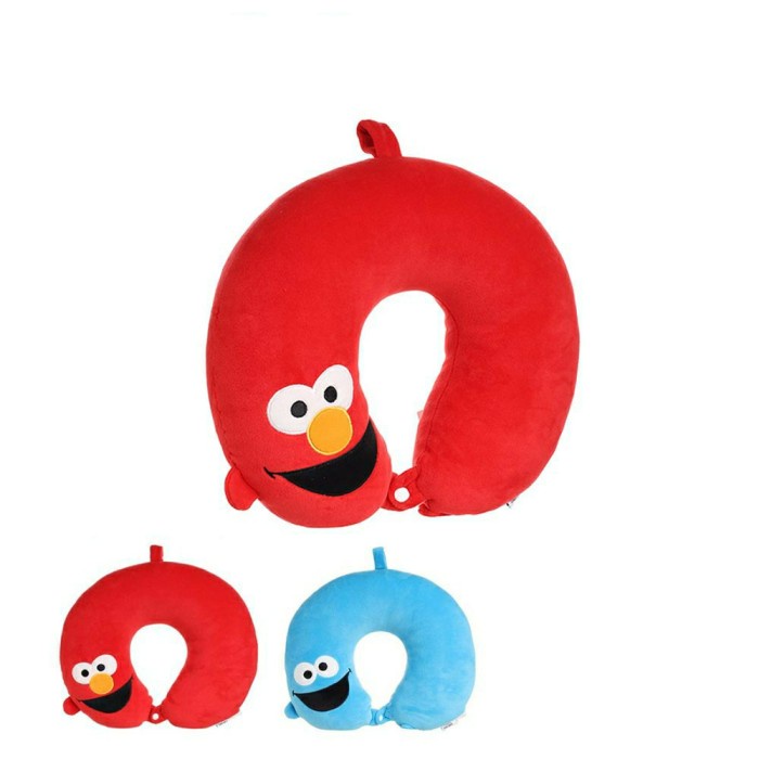 Bantal Leher - Miniso Sesame Street U-Shaped Pillow Bantal Leher + Penutup Mata
