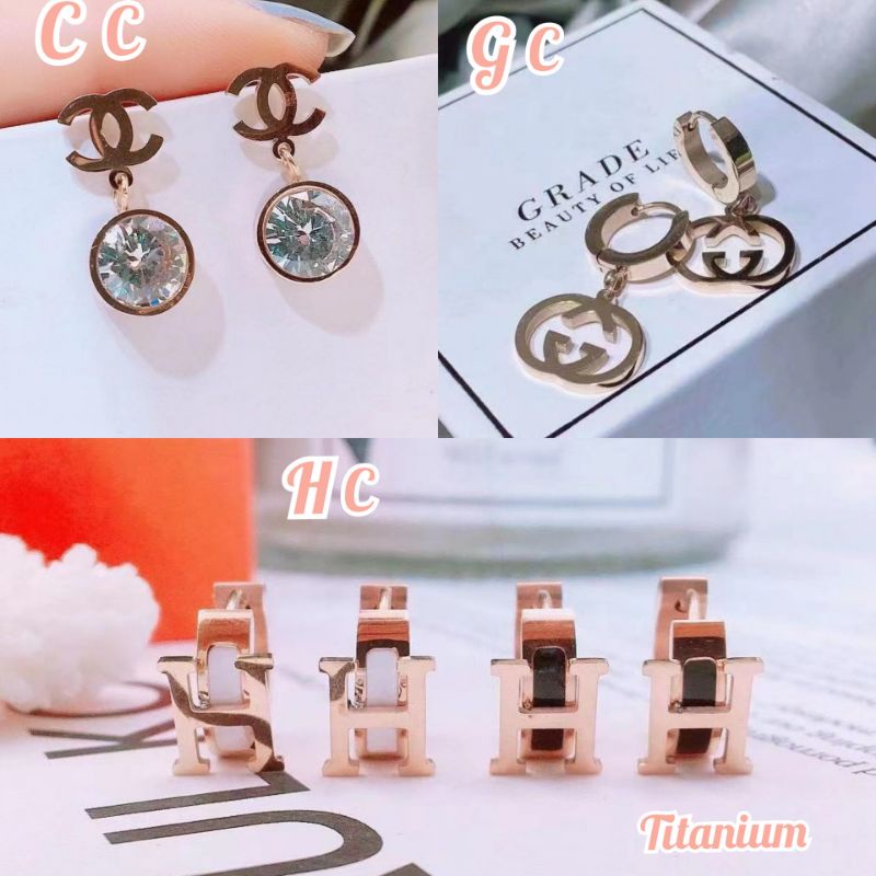 Anting titanium asli anti alergi dan anti karat