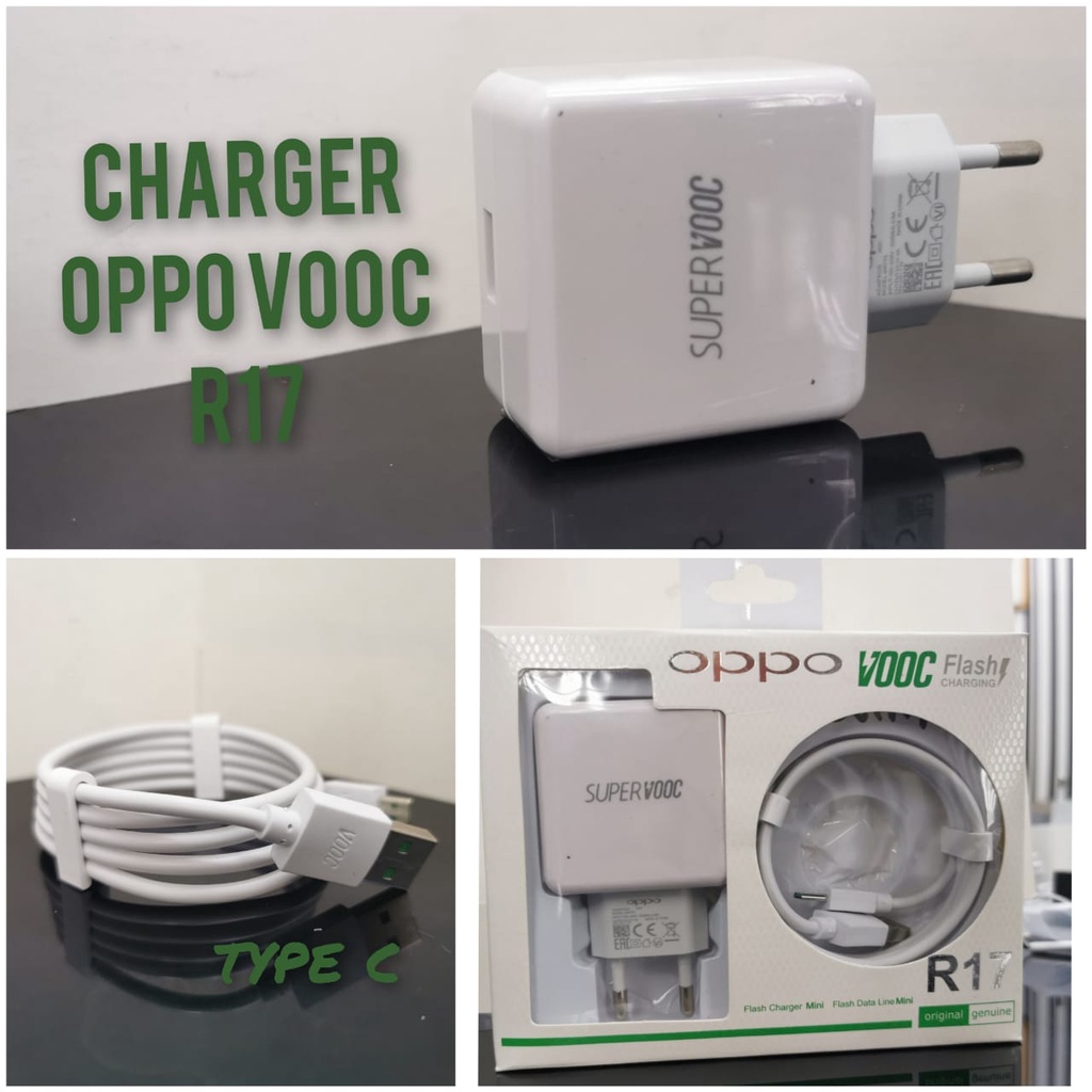 CHARGER OPPO ORIGINAL SUPER VOOC CHARGING R17 USB TIPE C