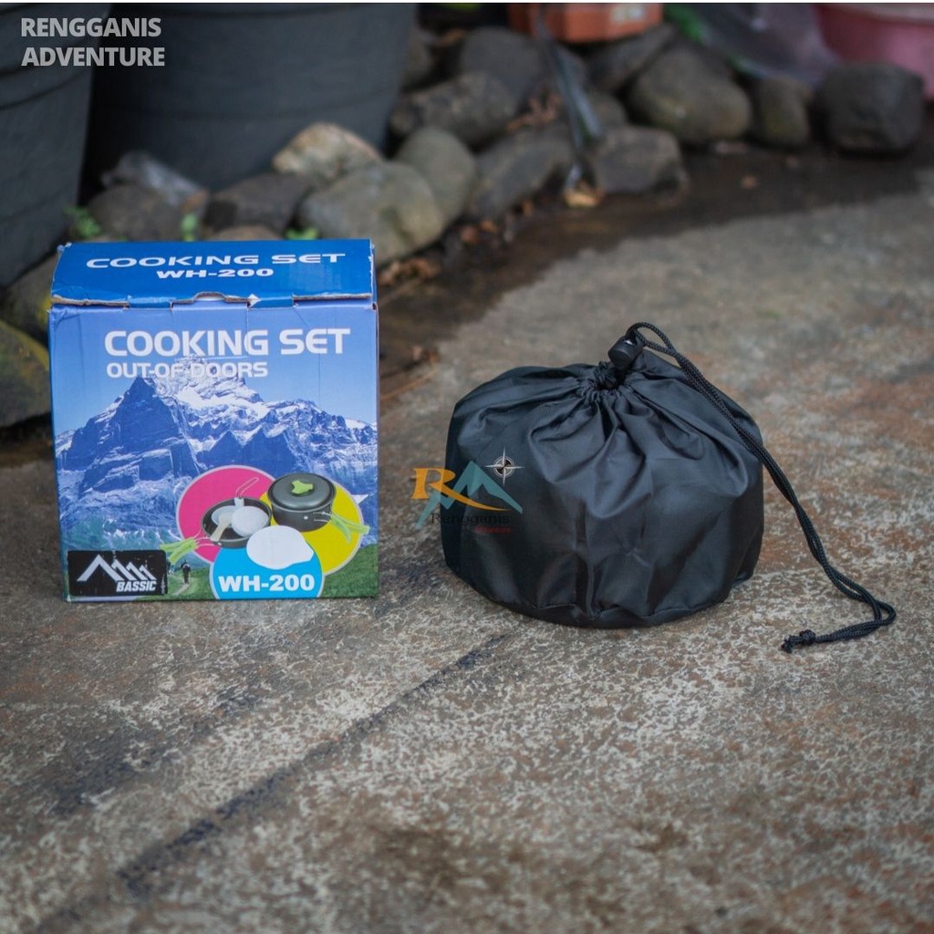 Cooking Set SY 200 Alat Masak Camping Nesting Panci Masak Kemah