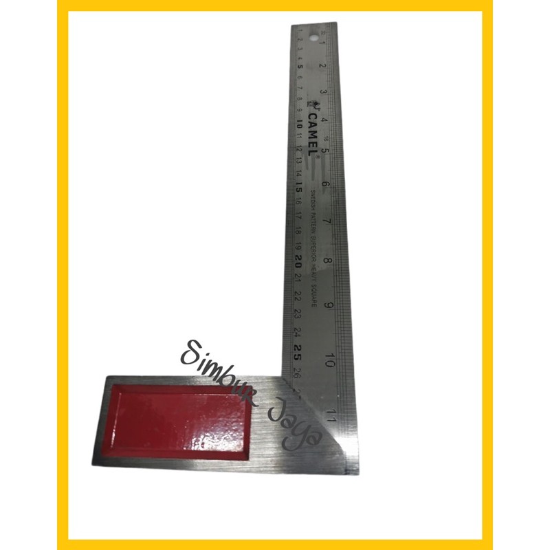 

Siku tukang 12 inch jumbo “CAMEL” / siku penggaris bangunan