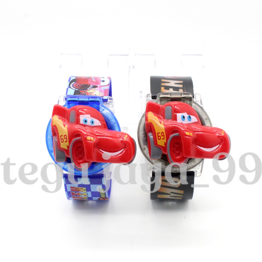 JAM TANGAN ANAK FASHION ANAK LAKI LAKI LASER LAMPU DAN MUSIK KARAKTER MOBIL TG1038